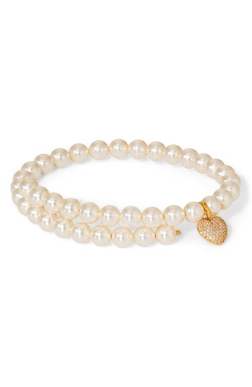 Nadri Poppy Double Wrap Bracelet In Gold