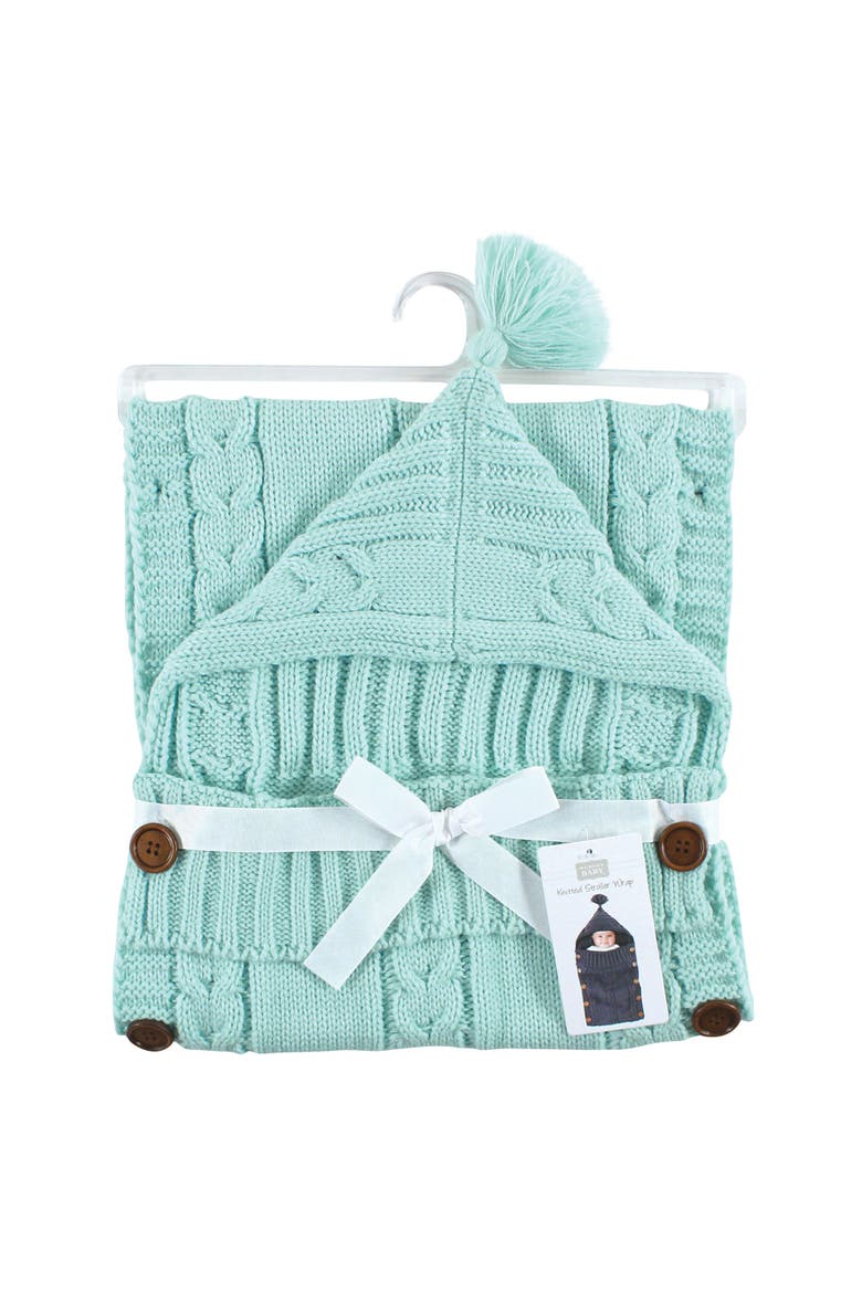Knitted Baby Lounge Stroller Wrap Sack, Alternate, color, Mint