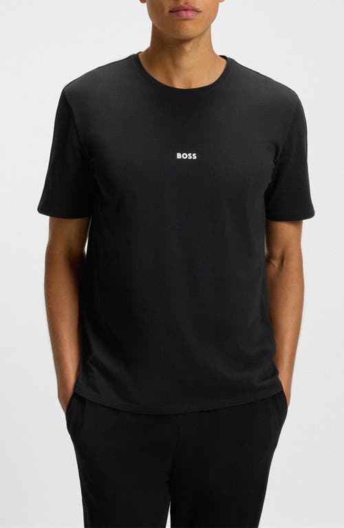 Hugo Boss Relax Mens Gift-boxed Pyjamas In Cotton With Logo And Monograms In Blue