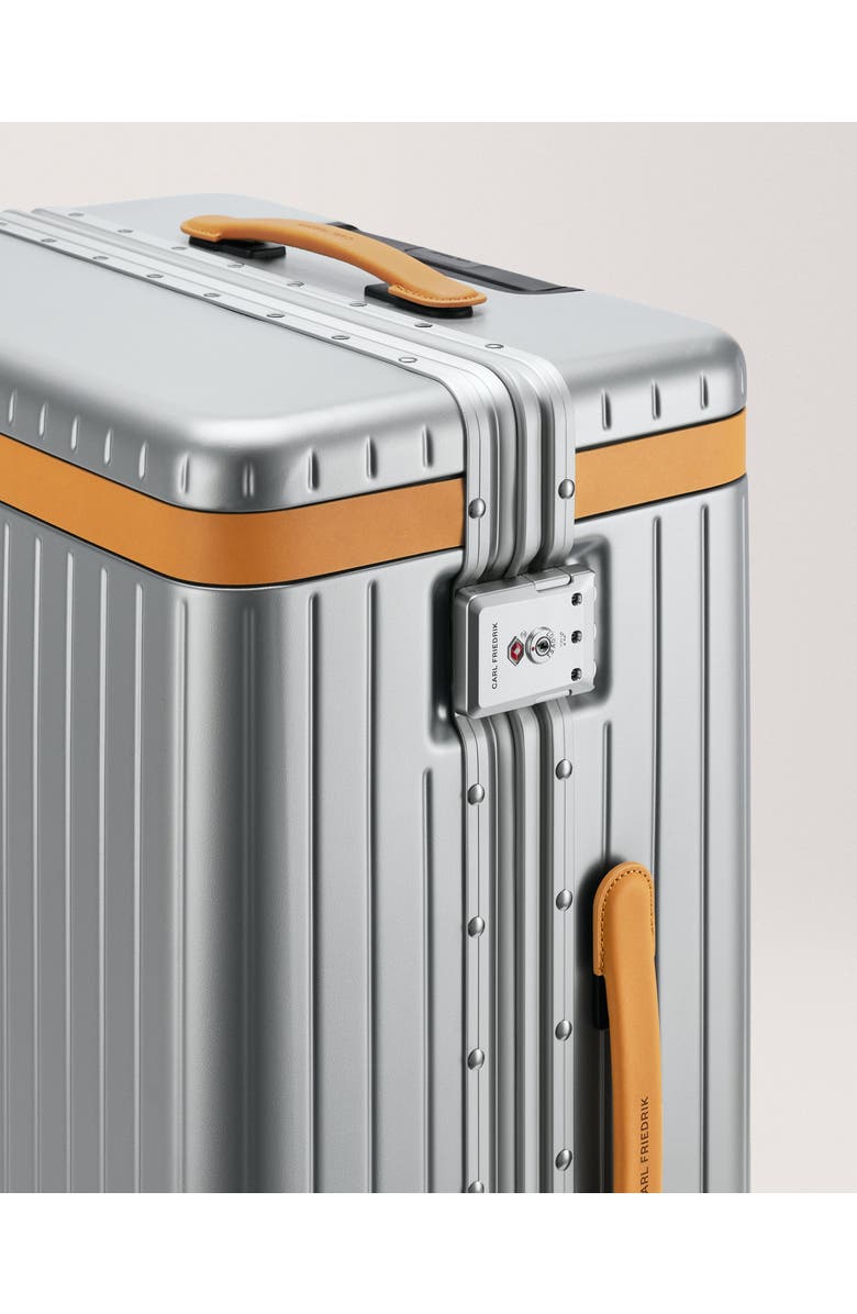 Carl Friedrik The Check-in Suitcase, Alternate, color, Arctic Grey / Tan