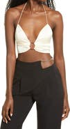 Amy Lynn Ibiza Satin Halter Top