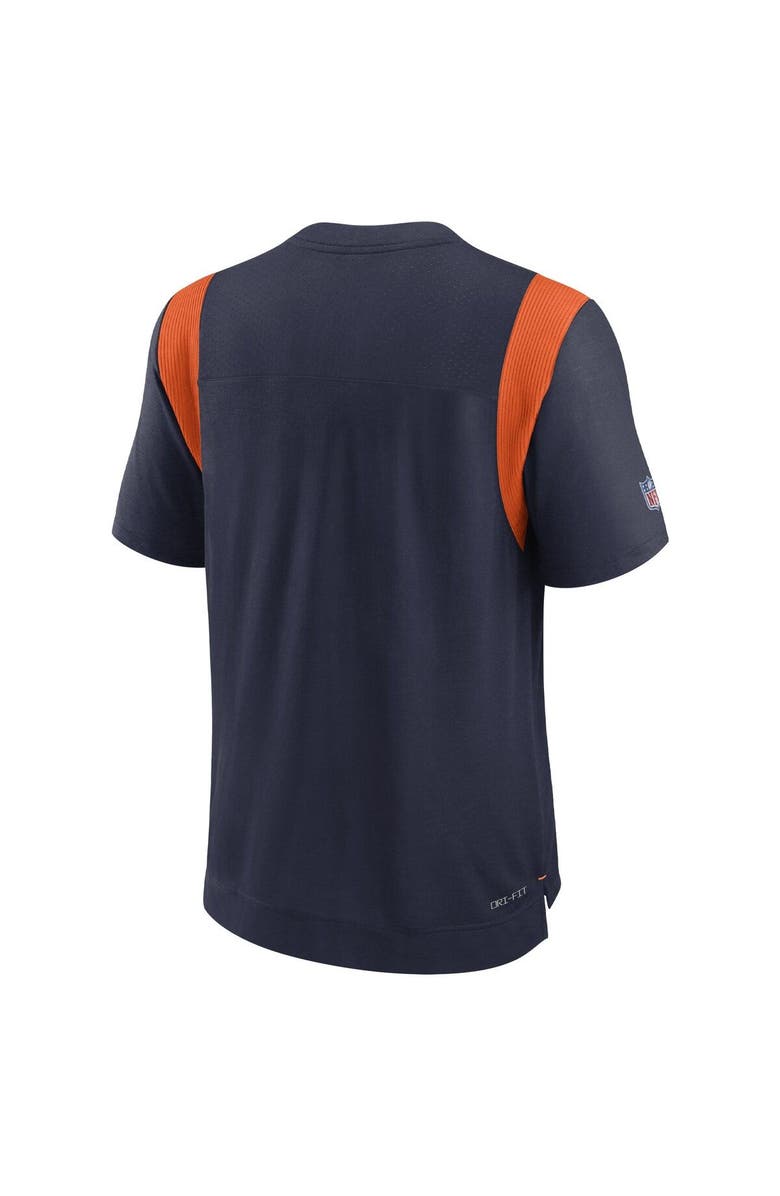 Nike Men's Nike Navy Denver Broncos Sideline Tonal Logo Performance Player T-Shirt, Alternate, color, Navy