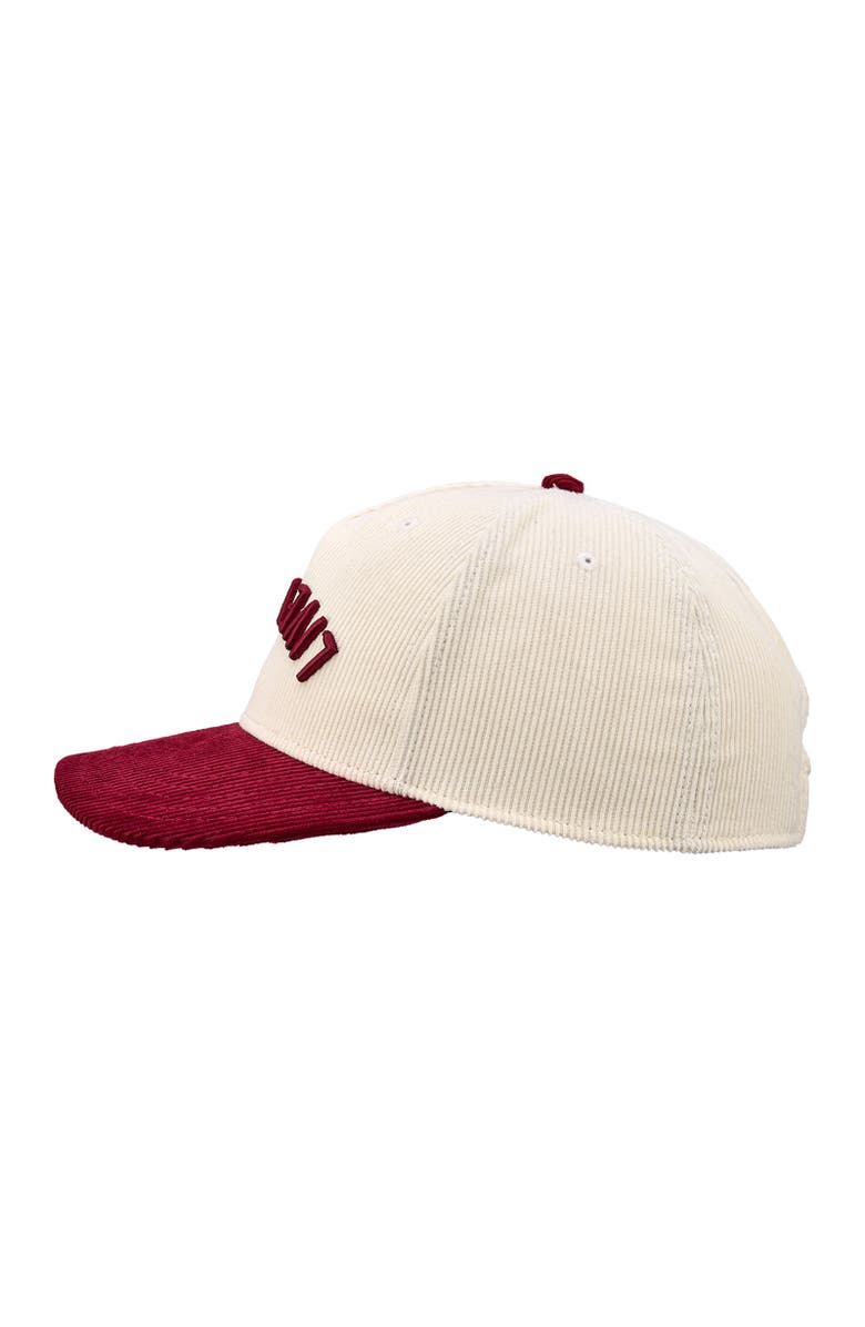 Black Clover Cord Upside Down Luck 4 Hat, Alternate, color, Red