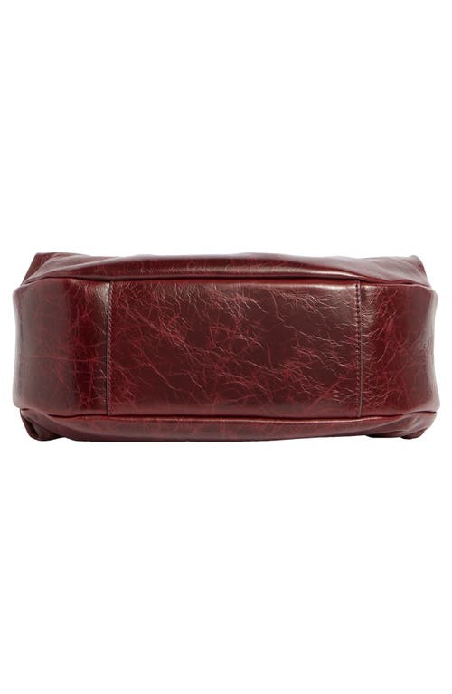 Rag & Bone Hudson Leather Hobo Bag In Burgundy