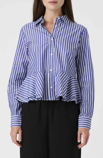 Striped Peplum Shirt