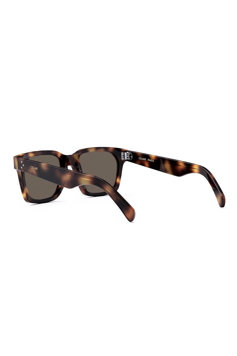 Bold 3 Dots 54mm Geometric Sunglasses, Alternate, color, BLONDE HAVANA / GREEN