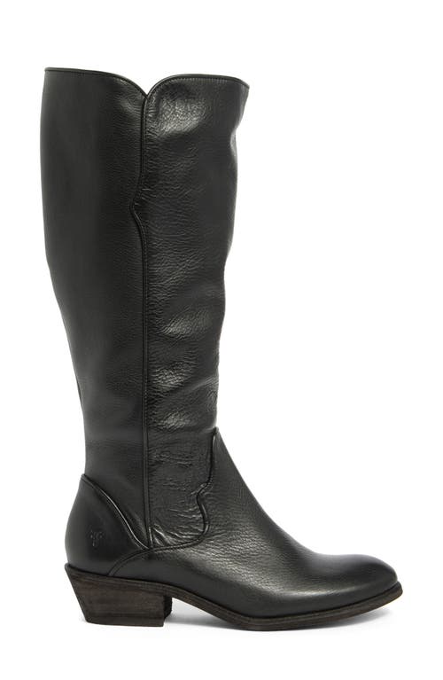 Frye Carson Western Boot In Black