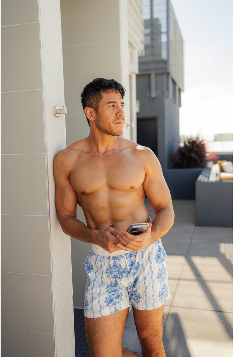 Ivy Swimwear Bennie Shorts, Alternate, color, Blue