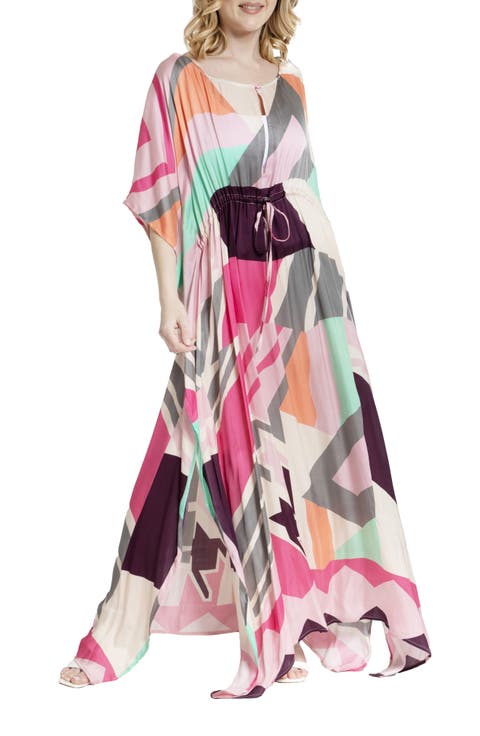 Abstract Geometric Keyhole Caftan