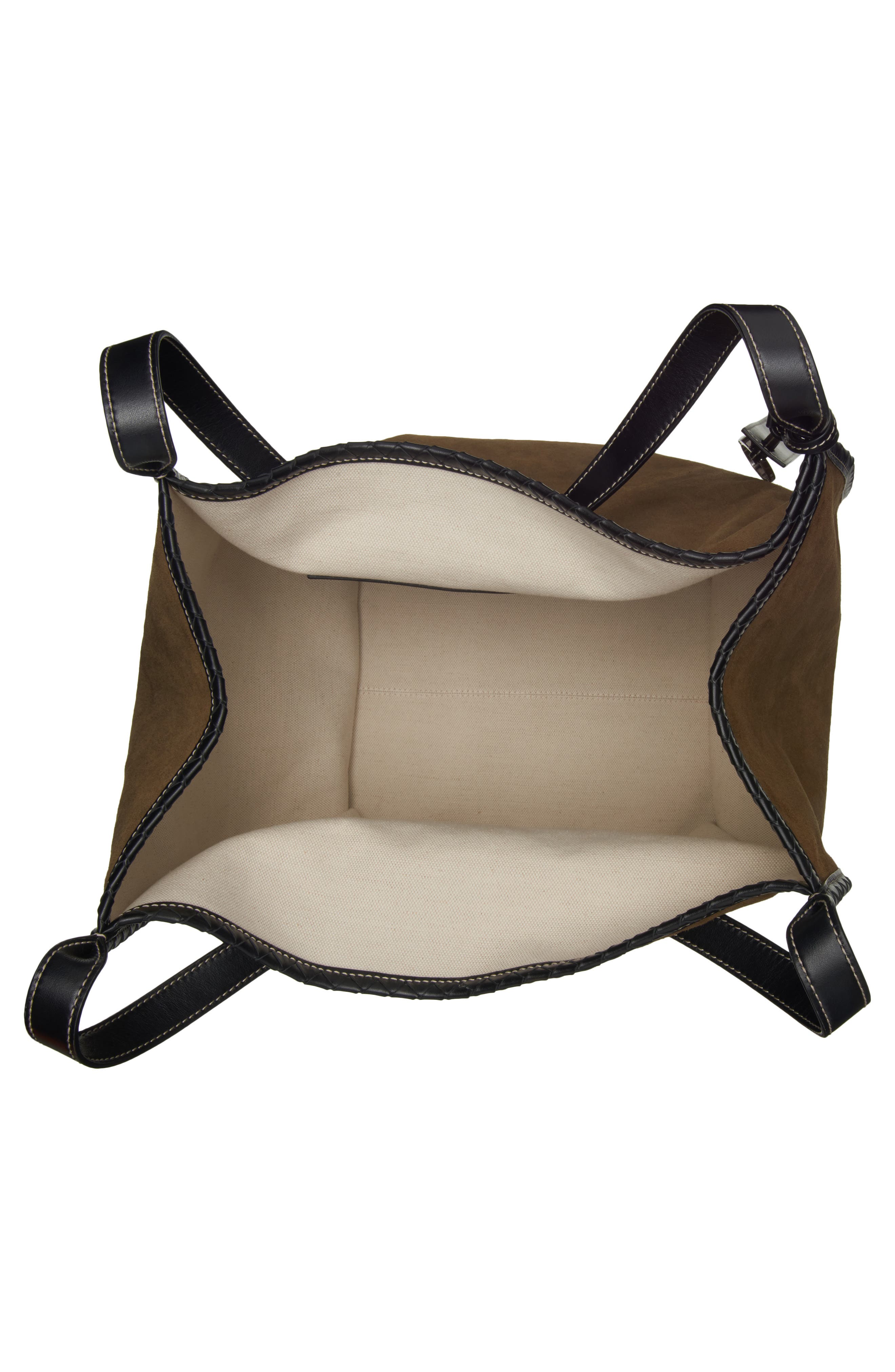 Bottega Veneta Large Canvas & Suede Reversible Tote, Alternate, color, Brown/ Beige