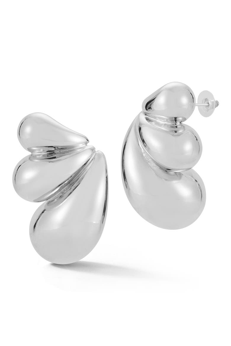 Statement Stud Earrings, Main, color, SILVER
