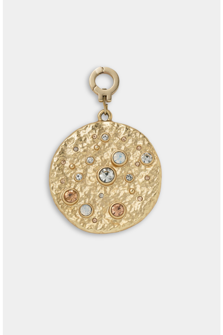 Beachcomber Tatum Medallion Charm, Main, color, Gold