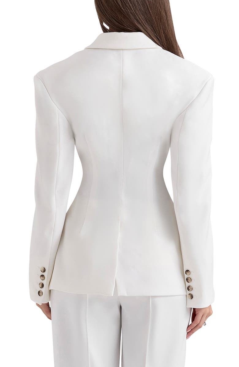 HOUSE OF CB Hudson Side Button Blazer, Alternate, color, White