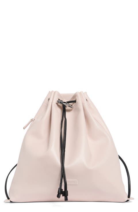 Leather Cinch Backpack