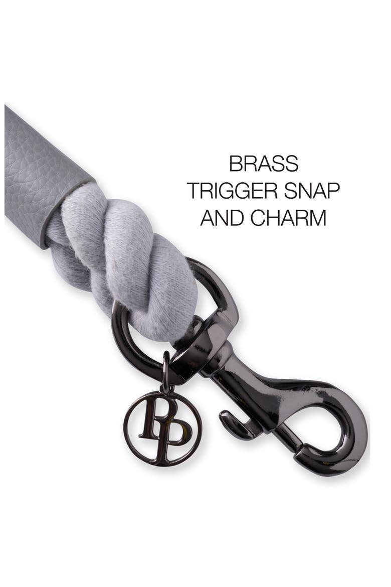 Rowan Vegan Leather Rope Leash, Alternate, color, GRAY