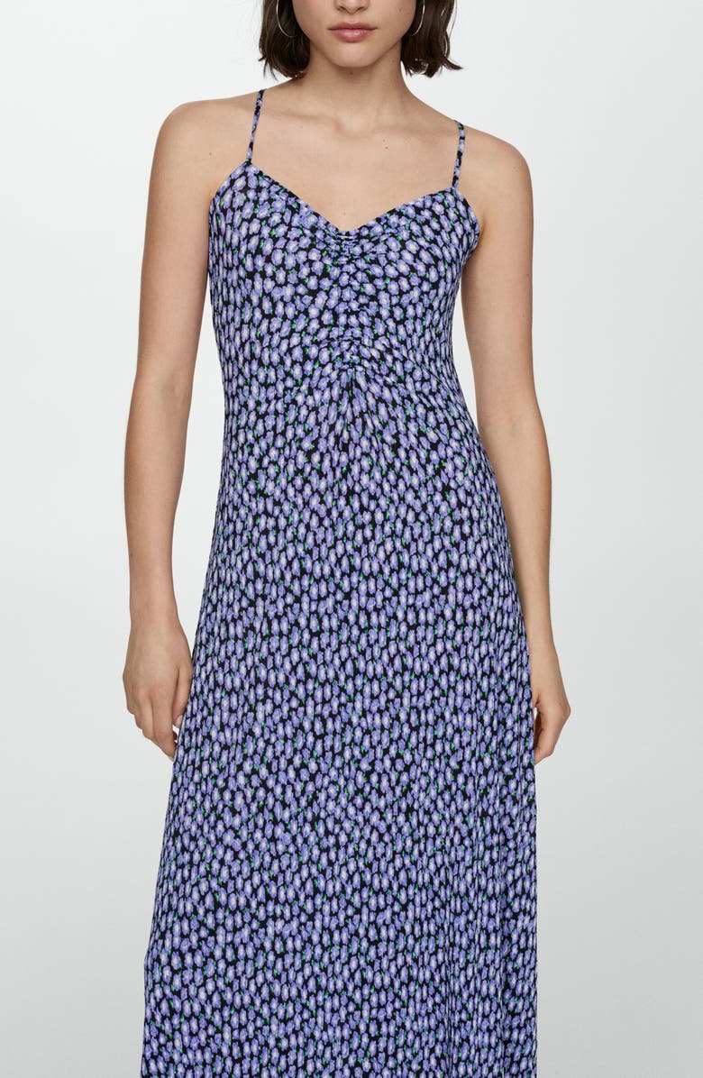 MANGO Floral Midi Sundress, Alternate, color, 