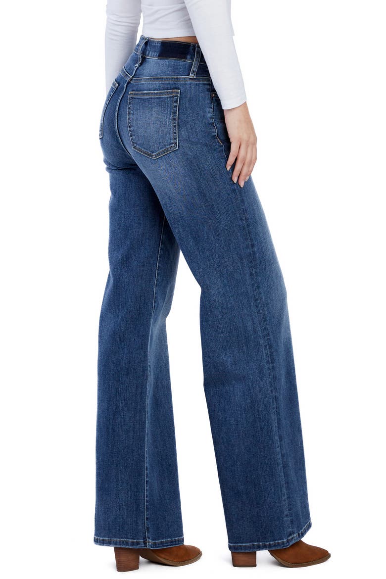 Mighty High Waist Wide Leg Jeans, Alternate, color, NORTH STAR BLUE
