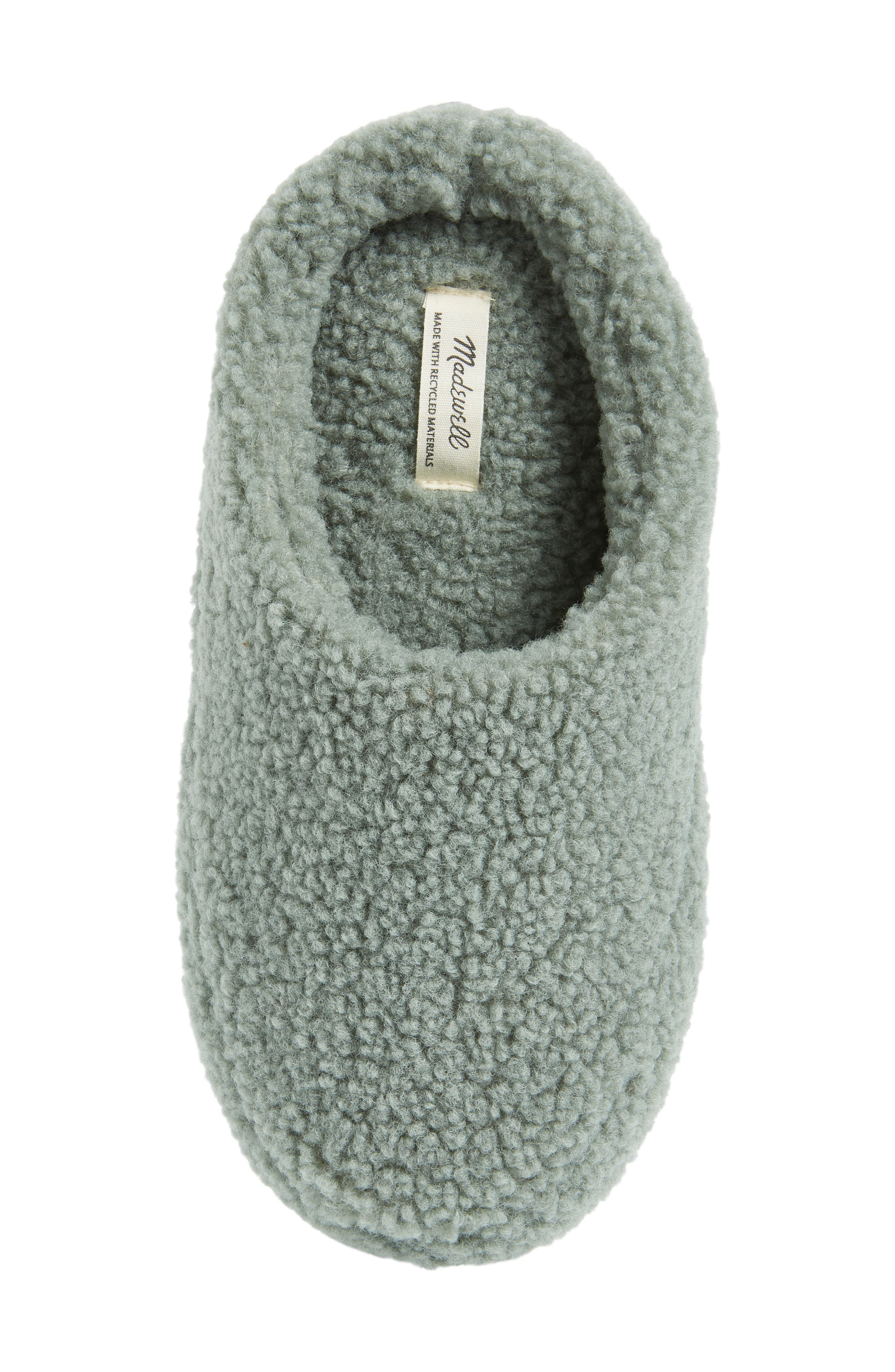 Madewell Faux Shearling Scuff Slippers, Alternate, color, 