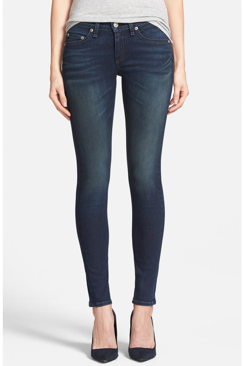 'The Skinny' Jeans (Nordstrom Exclusive), Main, color, SAXBY