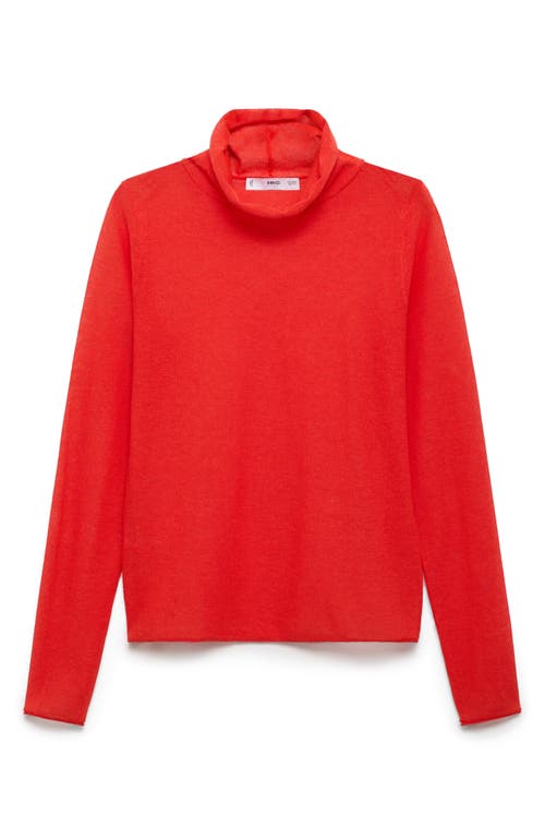 Mango Turtleneck Sweater In Red
