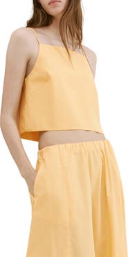 MANGO Crop Cotton Camisole