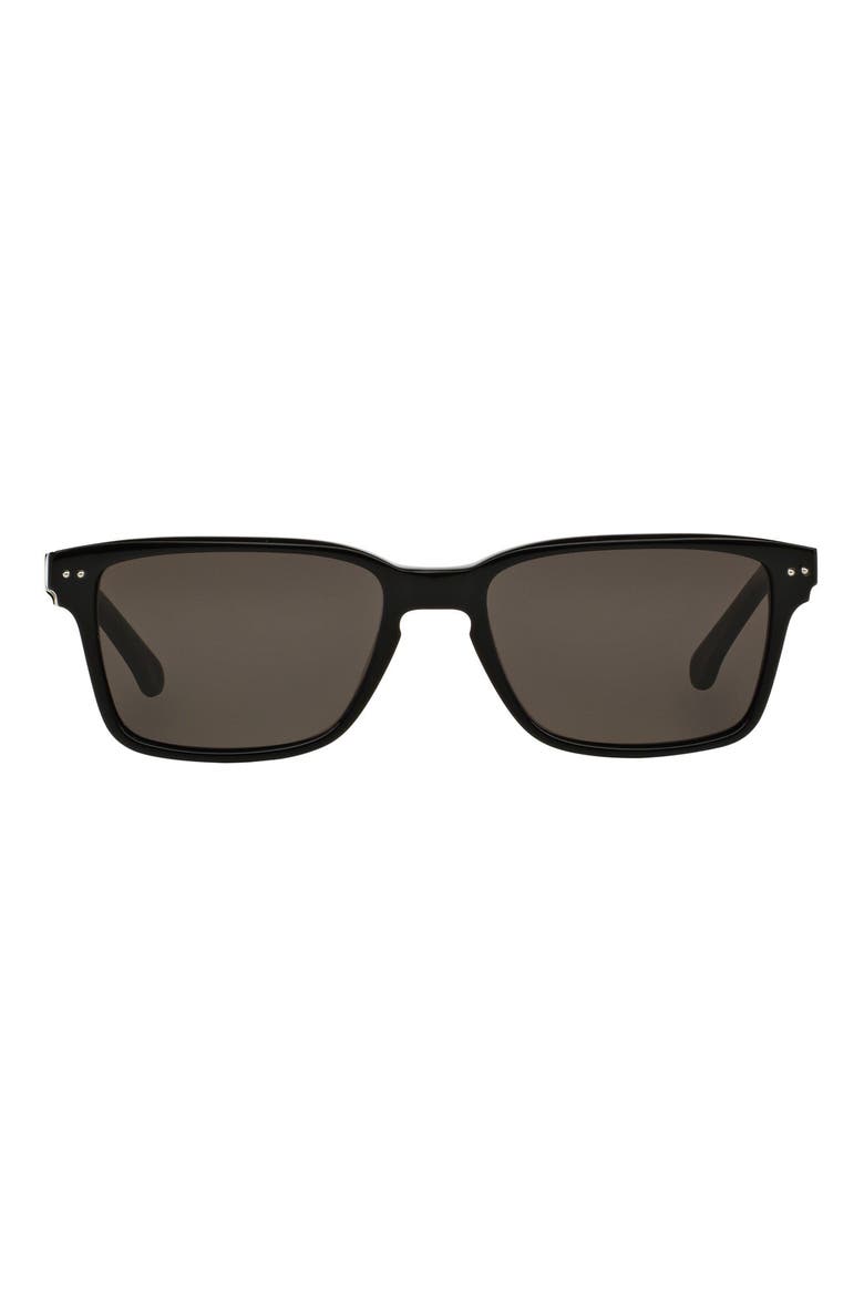 52mm Rectangular Sunglasses, Main, color, BLACK/ GREY