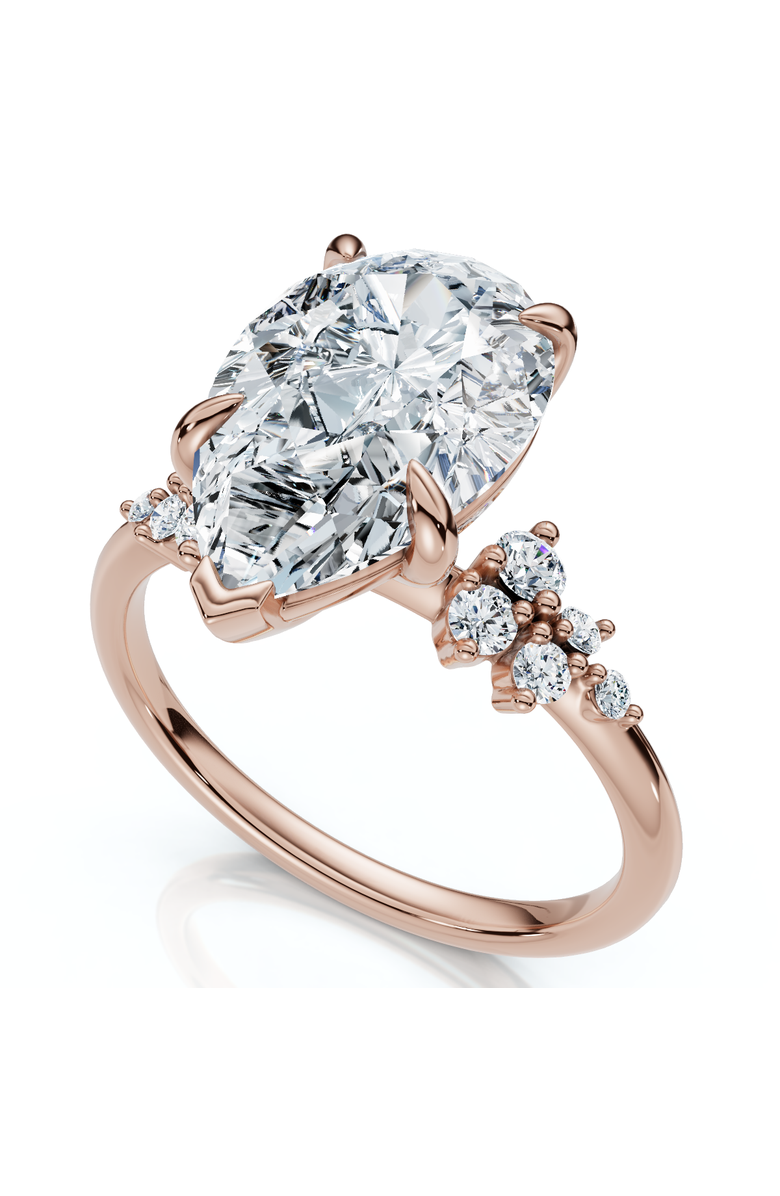 Bliss Diamond Certified 3 1/3Ct Pear Diamond Engagement Ring 14k Gold or Platinum Lab Grown, Main, color,