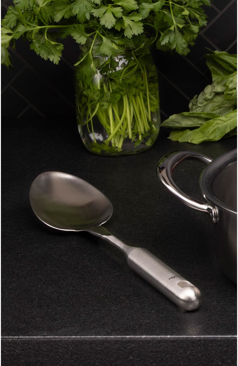 81025290 Essential Cooking Utensils Serving Spoon, Alternate, color, Metallic Silver