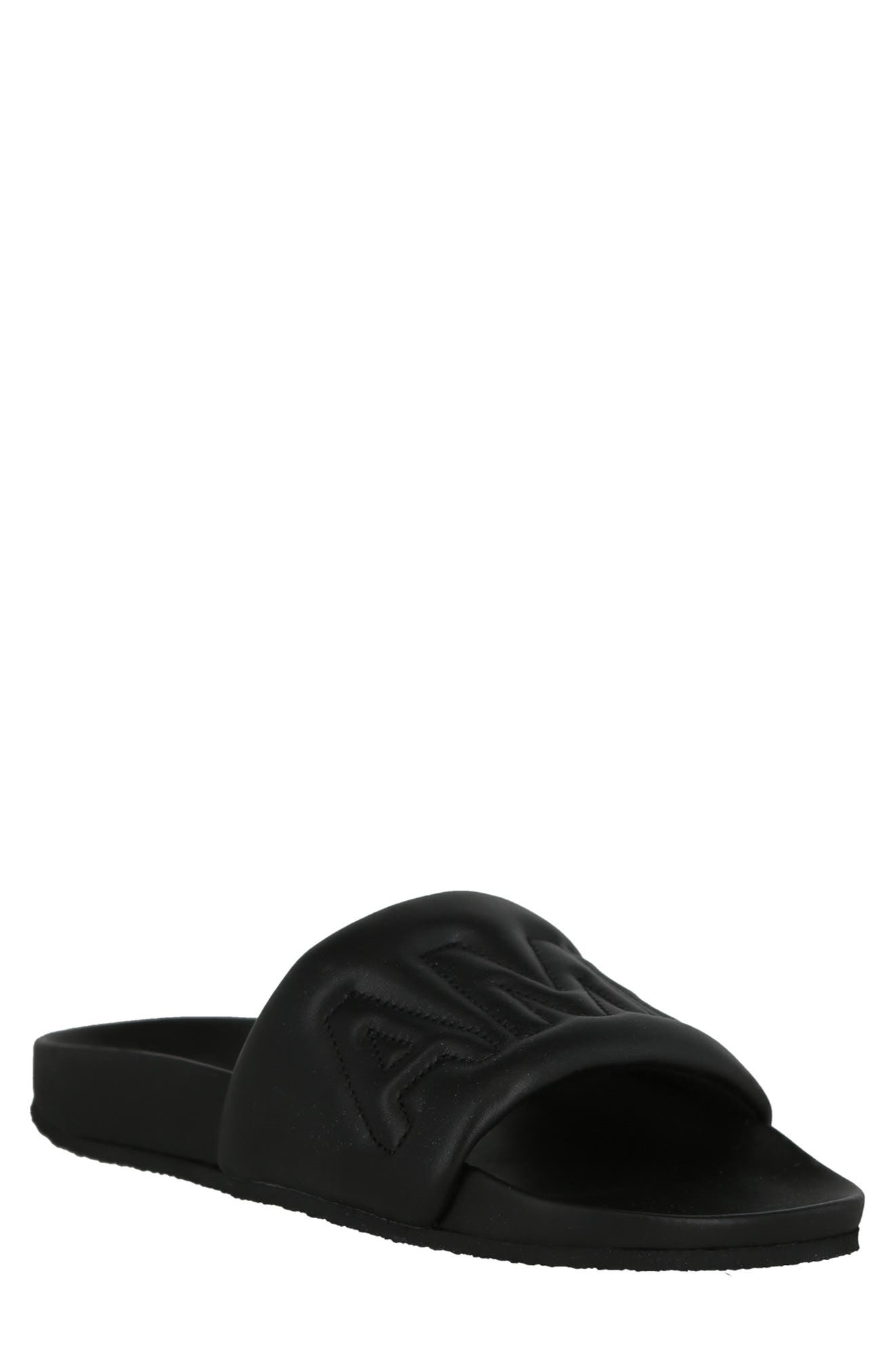 Ambush Quilted Leather Slide Sandal, Main, color, 