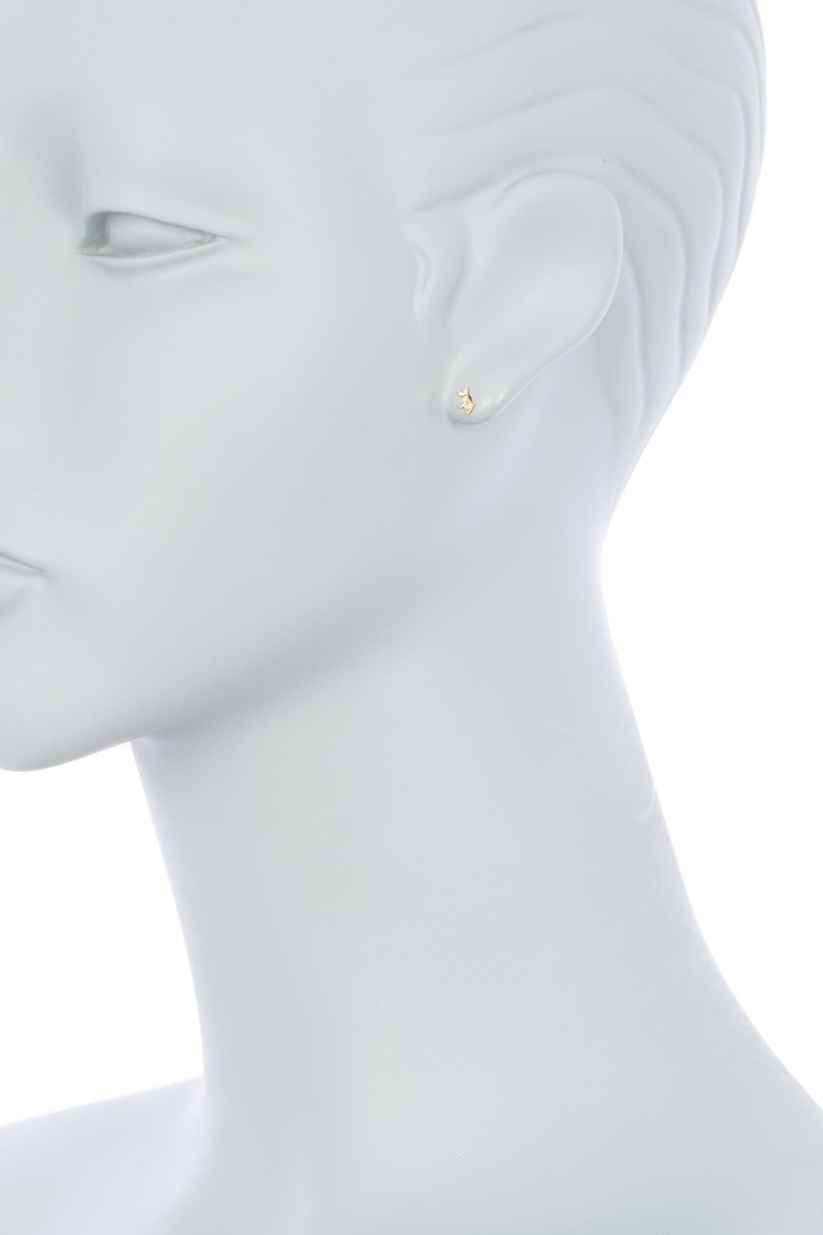 KARAT RUSH 14K Yellow Gold Mini Dog Stud Earrings (Men) | Nordstromrack