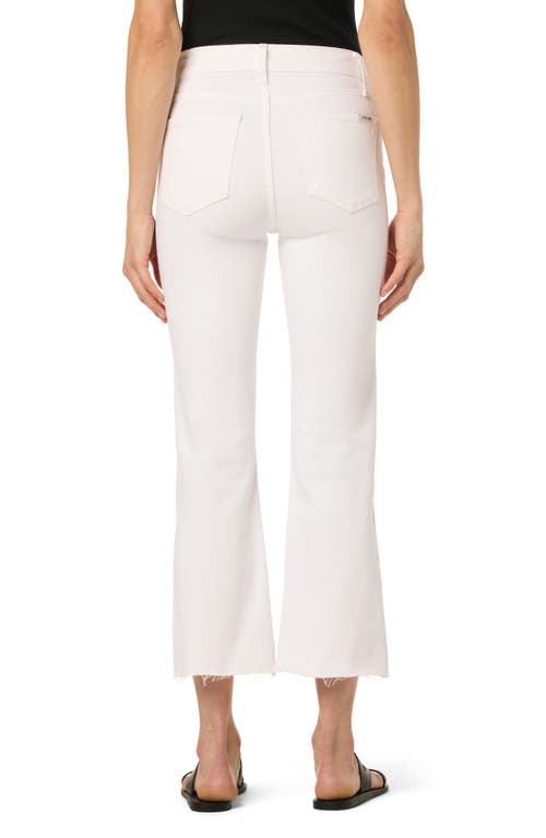 Joe's High Waist Crop Bootcut Jeans In White