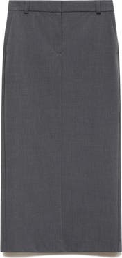 MANGO Slit Pencil Maxi Skirt