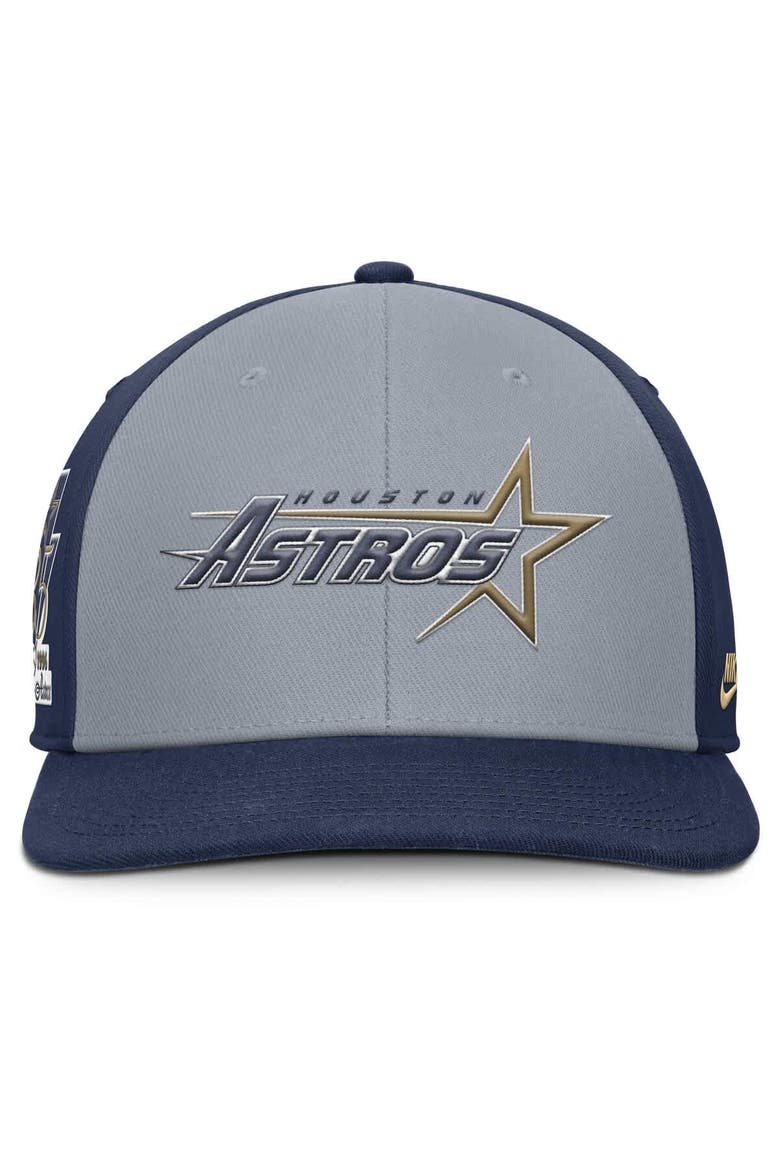 Men's Nike Gray/Navy Houston Astros Pro Performance Snapback Hat, Alternate, color, Gray