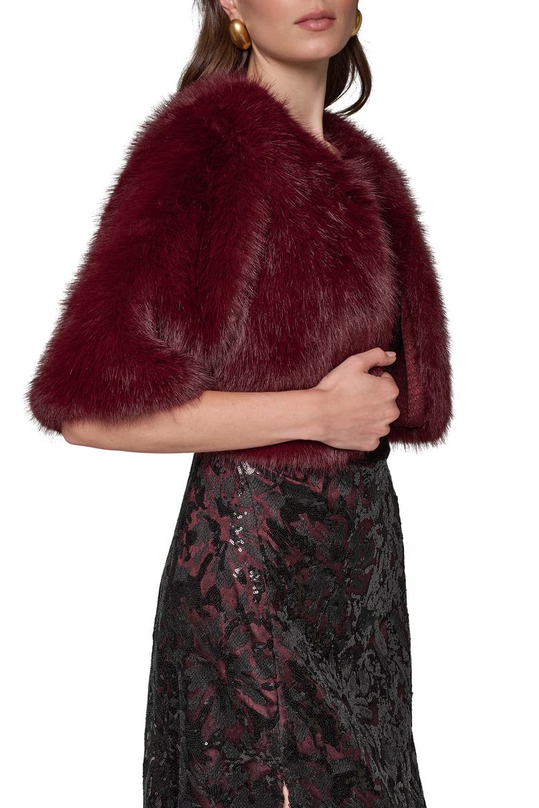 Faux Fur Shrug, Alternate, color, 649