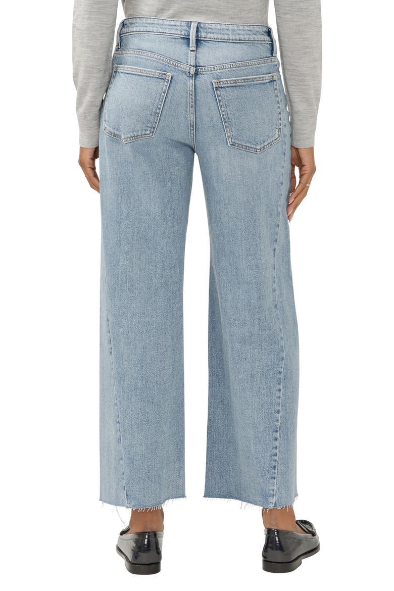 Isbister Raw Hem Ankle Wide Leg Jeans, Alternate, color, MELODY
