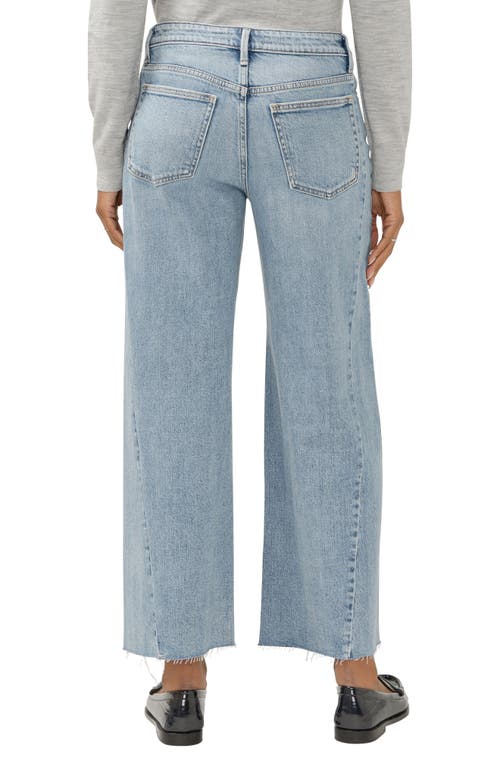 SILVER JEANS CO. SILVER JEANS CO. ISBISTER RAW HEM ANKLE WIDE LEG JEANS 
