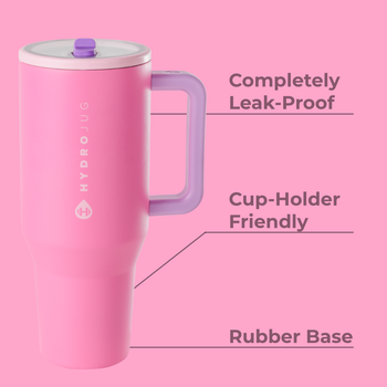 Traveler - Leakproof Water Bottle with Handle & Flip Straw 40oz