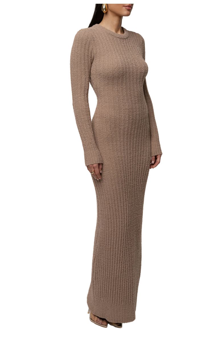 JLUXLABEL First Class Ribbed Maxi Dress, Alternate, color, Taupe