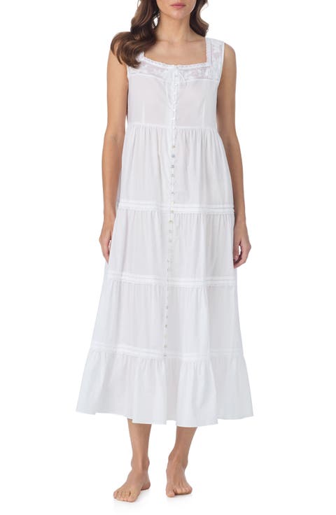 Tiered Cotton Ballet Nightgown