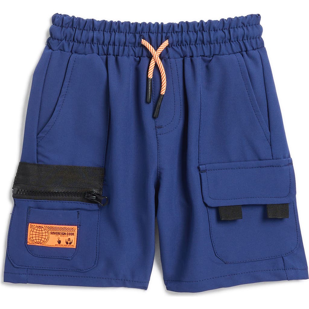 Sovereign Code Kids' Mirage Cargo Shorts In Blue Ribbon
