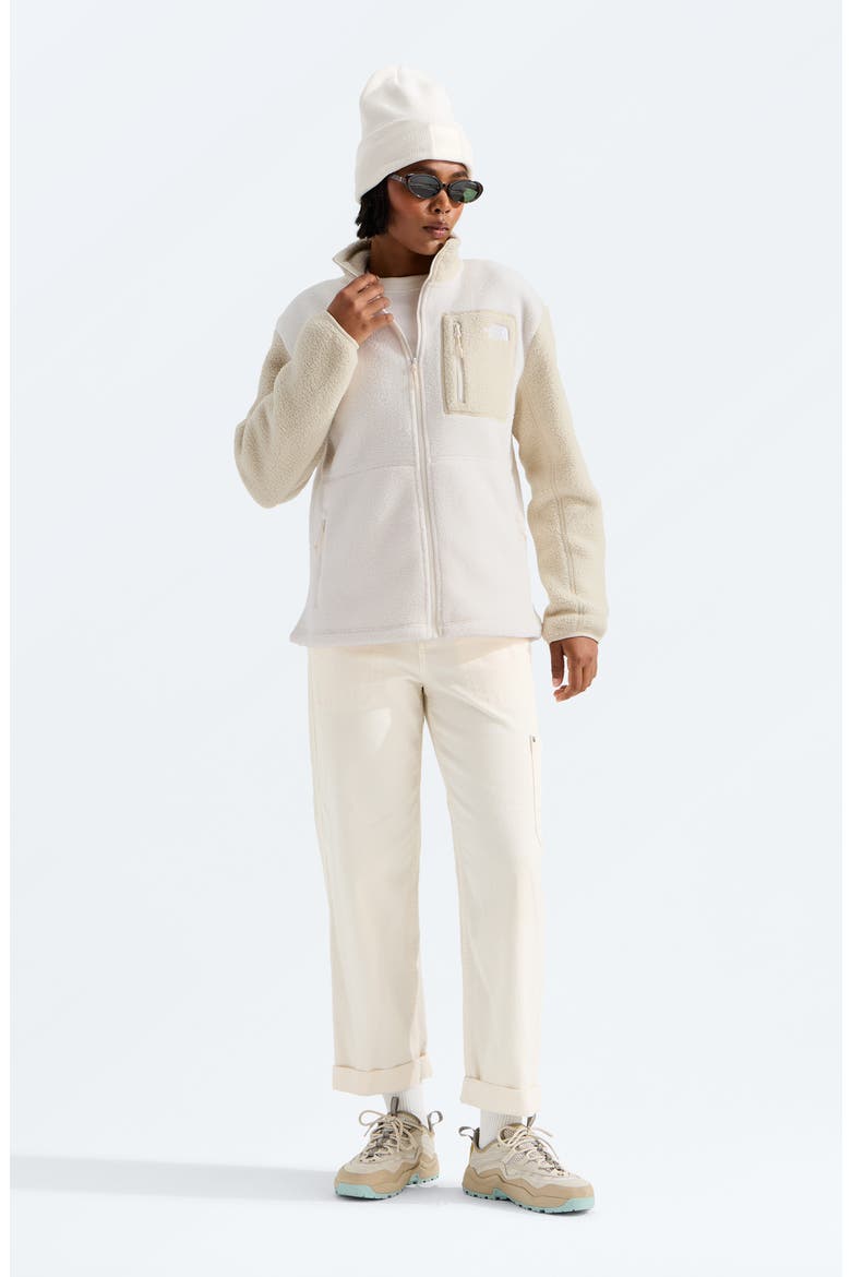Yumiori Recycled Fleece Jacket, Alternate, color, WHITE DUNE/ DESERT STONE