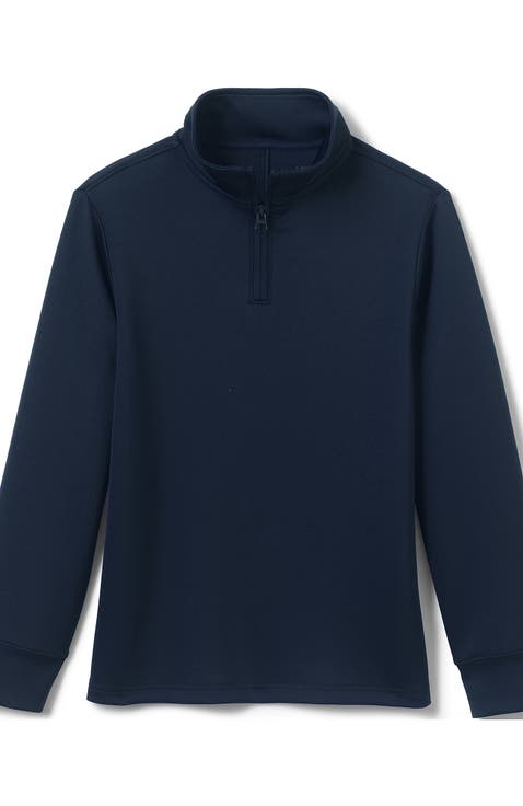 School Uniform Kids Quarter Zip Pullover