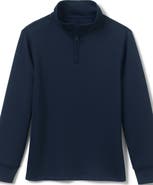 Lands' End School Uniform Kids Quarter Zip Pullover