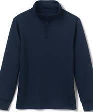 Lands' End School Uniform Kids Quarter Zip Pullover