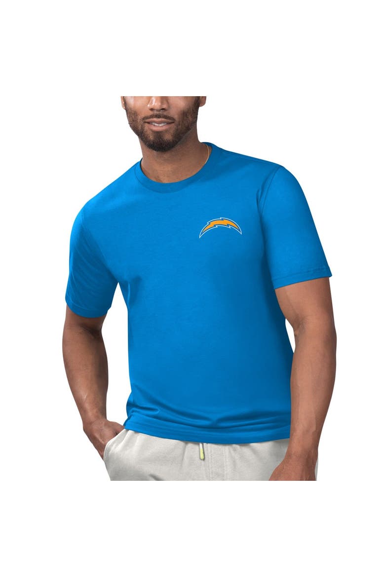 Men's Margaritaville Powder Blue Los Angeles Chargers Licensed to Chill T-Shirt, Alternate, color, Powder Blue