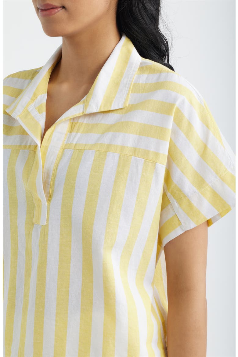 Relaxed Stripe Shirt, Alternate, color, YELLOW