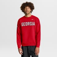 Nike Men's Nike Red Georgia Bulldogs 2026 Sideline Club Sweatshirt