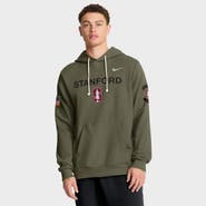 Nike Men's Nike Olive Stanford Cardinal 2025 Military Appreciation Performance Pullover Hoodie