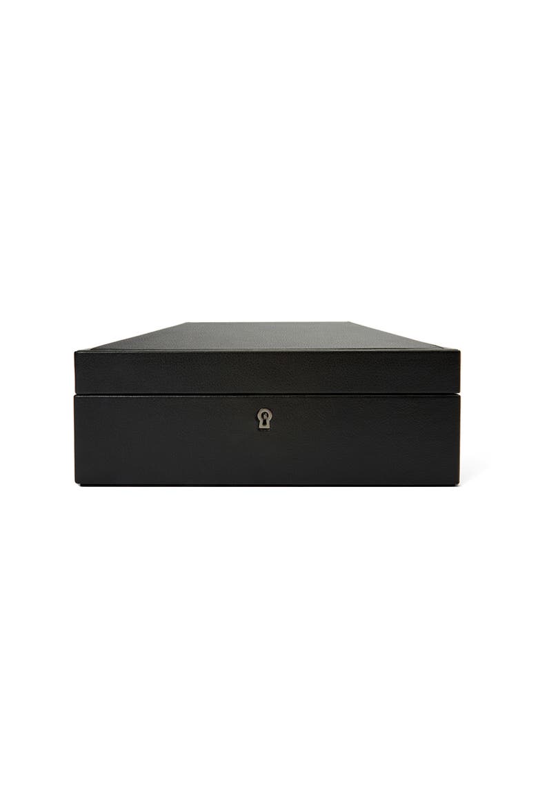 British Racing 8 Piece Watch Box, Main, color, Black