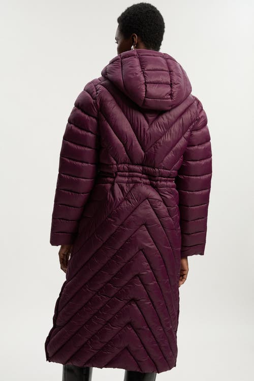 Karen Millen Lightweight Knee Length Packable Coat In Brown